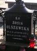 Grave of Zosia Olszewska, died in 1887